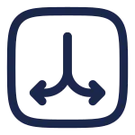 Branching Paths Down SVG Icon